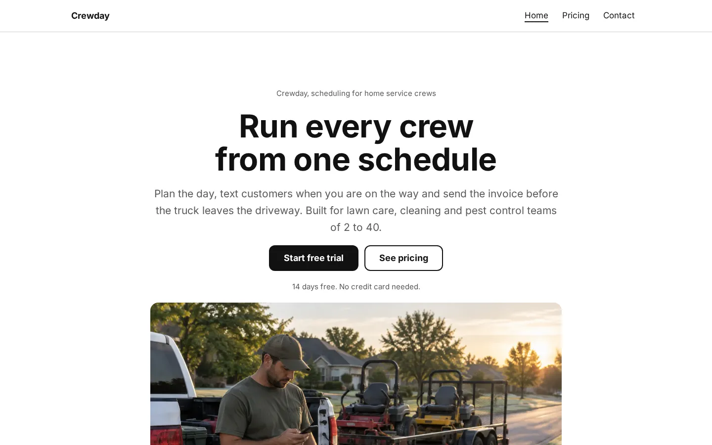 The SaaS website template on a desktop screen